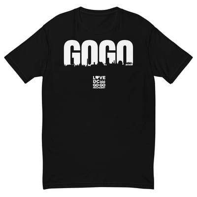 Image of LOVE DC GOGO "GOGO SKYLINE" Black T-shirt