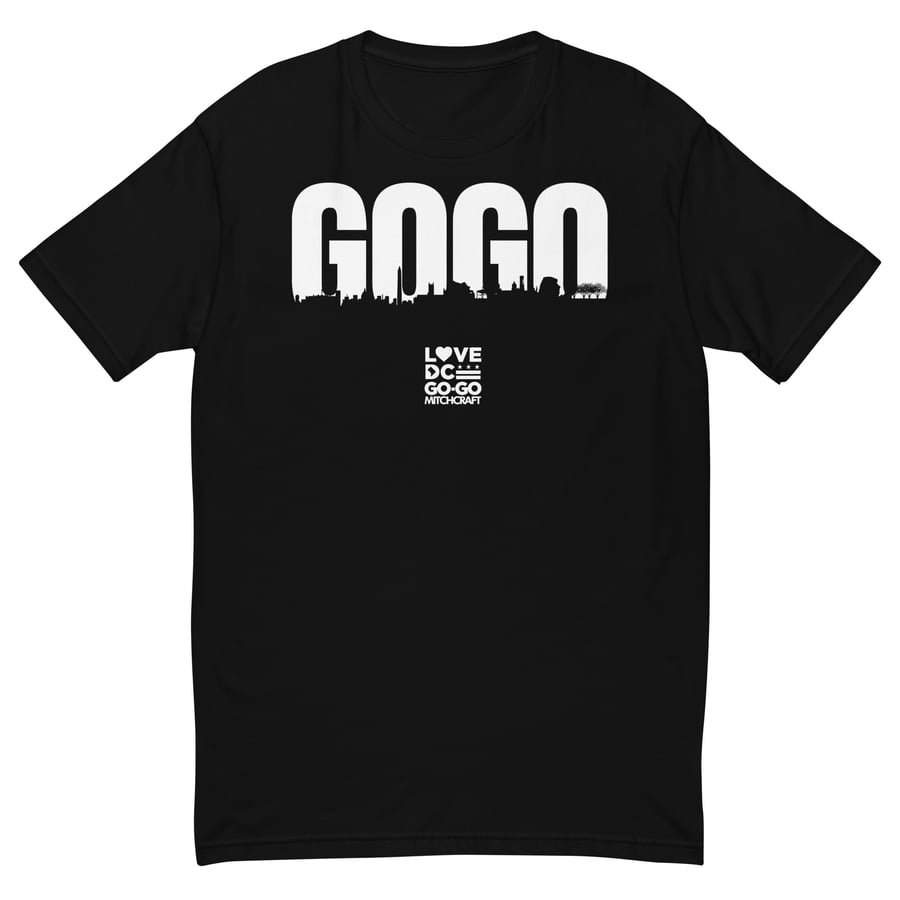 Image of LOVE DC GOGO "GOGO SKYLINE" Black T-shirt