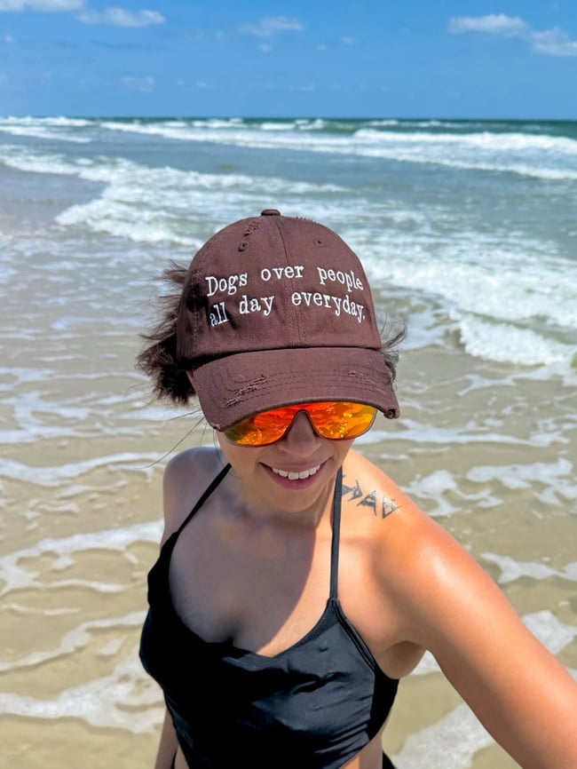 DOGS OVER PEOPLE ALL DAY EVERYDAY HAT