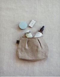 Image 1 of NATURAL LINEN POUCH - Sm
