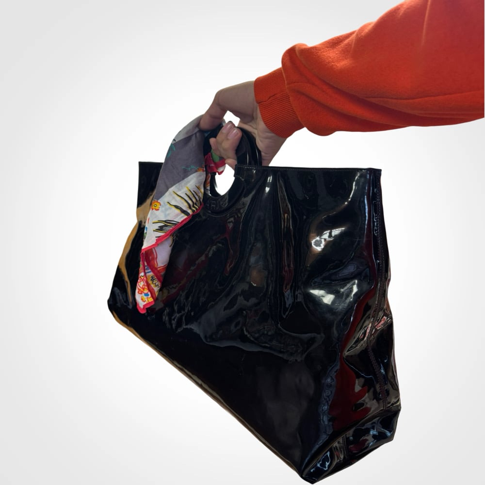 Image of Celine Paris Patent Leather Ring Bag