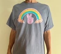 Image 1 of [ Ready to Ship ] Rainbow Peace Batik T
