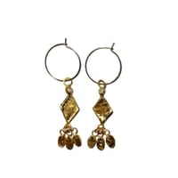 Image 1 of Golden Glow Drop Earrings