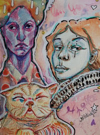Image 1 of County Fair Original drawing Cinnamon Thoughts Series 
