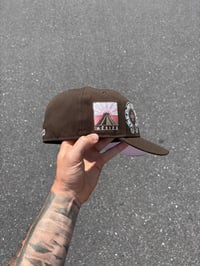 Image 3 of CAFE CON FRESA PINK BRIM BROWN MEXICO CUSTOM FITTED CAP