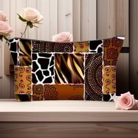 Image 11 of Ethnic Print Cosmetic Bag - Afro Ladies Toiletry Bag