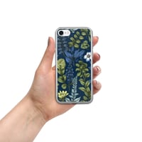 Image 5 of Art Nouveau Inspired Blue Boho Floral Clear Case for iPhone®