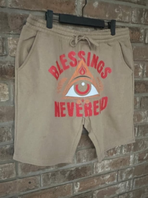 BNE All Seeing Eye 👁️ Shorts (Tan)