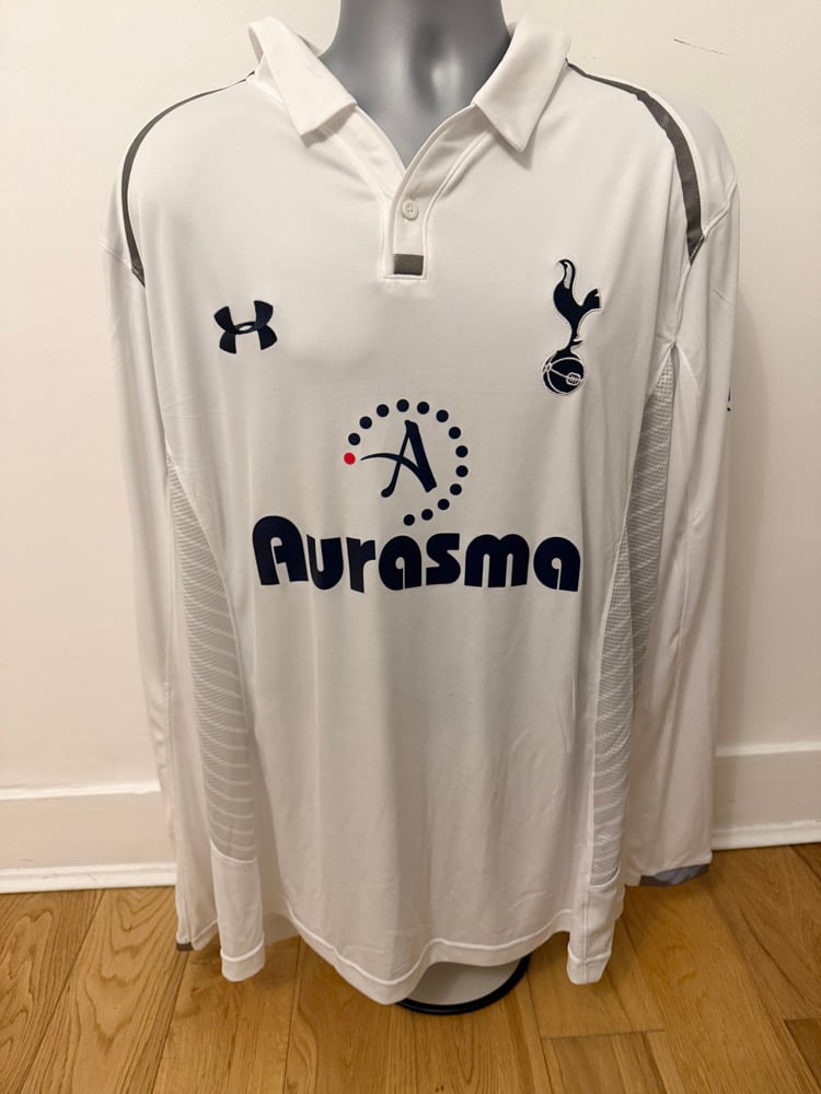 Image of Tottenham Hotspur “BALE 11” 2012/13 Home Long Sleeve Shirt + patches (XXL)