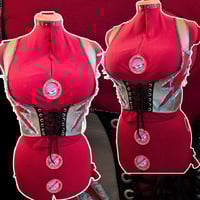 Image 2 of Silver vest with lightningbolts