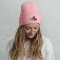 Image 15 of Brackish Wooder – Embroidered Cuffed Beanie (Classic Black Logo)