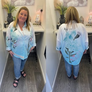 Image of Floral Sparkle Long Sleeved Shirt