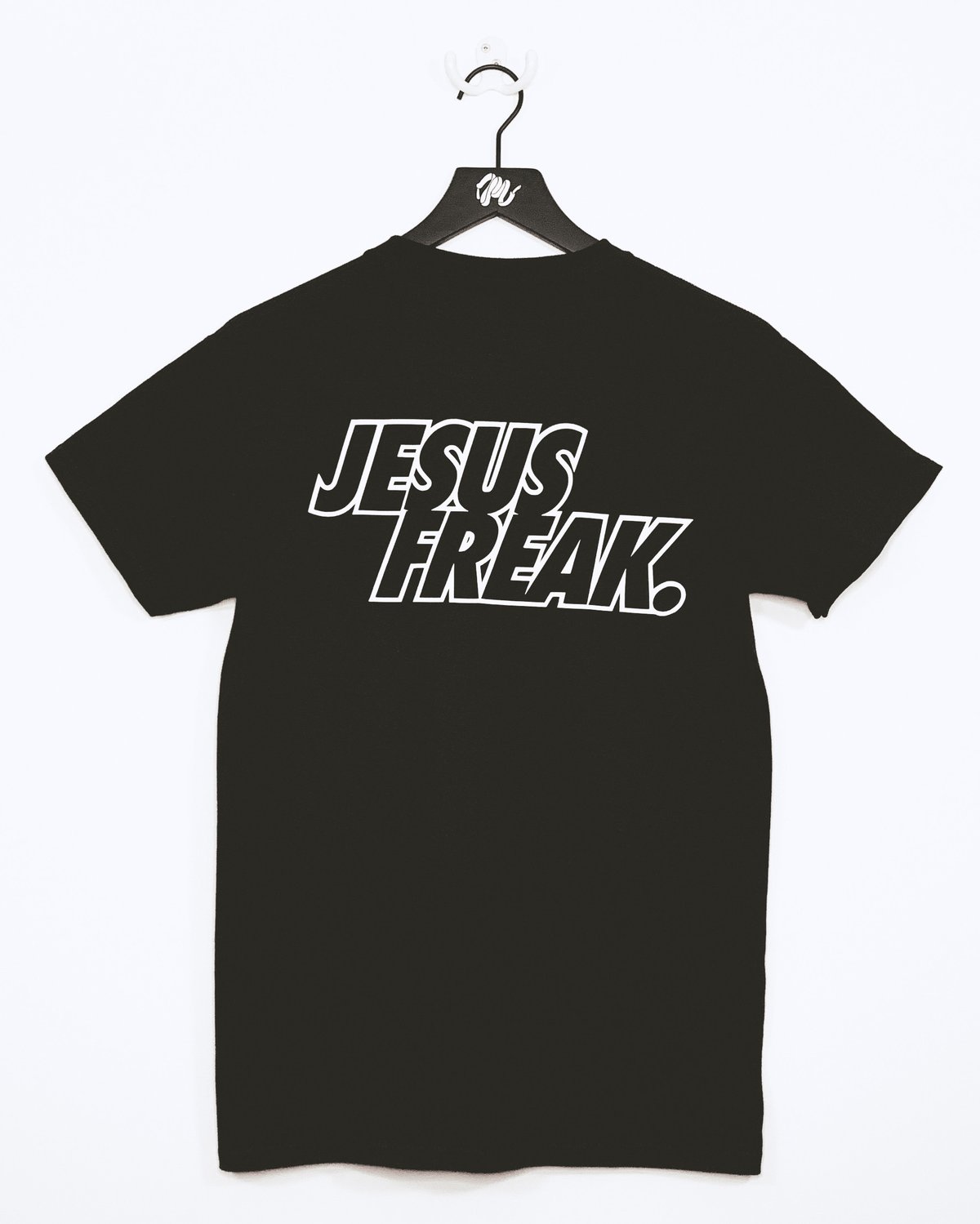 Image of Jesus Freak. Tee-Black/White