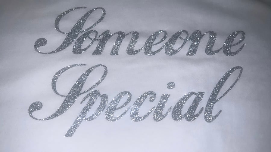Image of 🛸❤️Silver Sparkle Someone Special Tee ❤️🛸