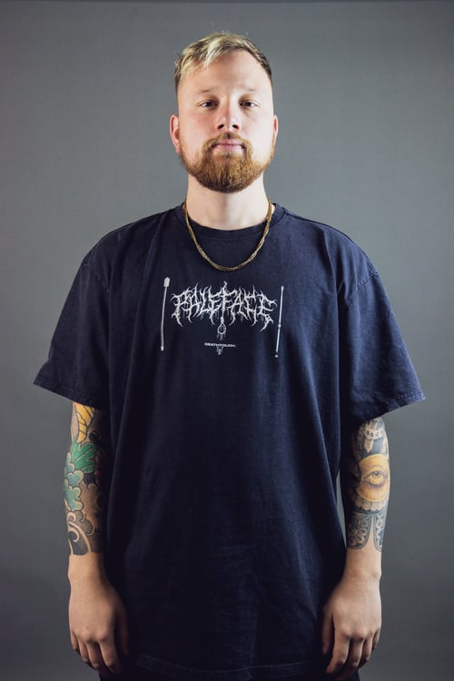 Image of "DEATHTOUCH" OVERSIZED WASHED OUT SHIRT 