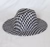 Black & White Checker Fedora
