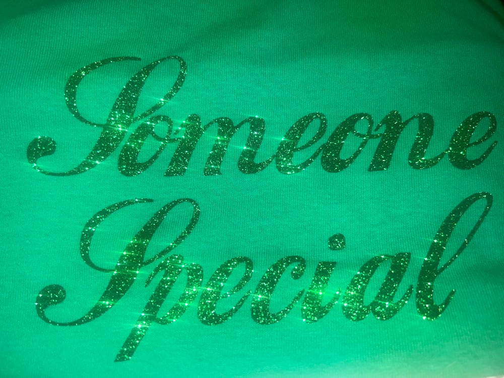 Image of 💚🎄Green Sparkle Someone Special Tee💚🎄