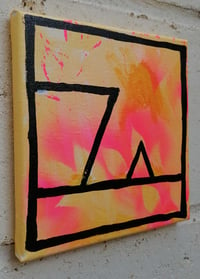 Image 3 of Sean Worrall - A Ship... – Electric Painting No29- Acrylic on canvas, 20x20cm