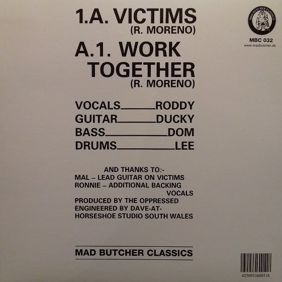 the OPPRESSED - "Victims" 7" EP