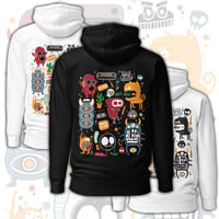 Image 1 of MONSTER DOODLE BLEGH SKATE HOODIE