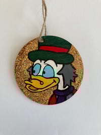 Image 3 of Scrooge Mcduck hand painted Christmas ornament 