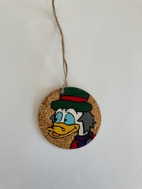 Image 1 of Scrooge Mcduck hand painted Christmas ornament 