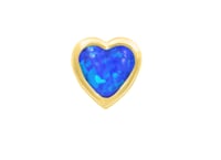 Blue Opal heart 