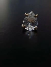 Image 2 of Pear cut prong set cz 