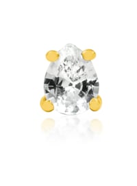 Image 1 of Pear cut prong set cz 