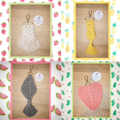 Image of "Macrame Key/Bag Accessory"
