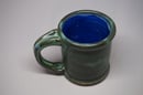 Image 2 of Green & Blue Rolled-Rim Coffee Mug