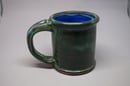 Image 3 of Green & Blue Rolled-Rim Coffee Mug