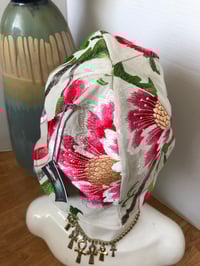 Image 2 of H.O.D. Bucket Hat Linen Embroidery Follwers Crown W/ Reverse Side With Denim Panels