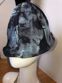 Image 5 of H.O.D. Bucket Hat Nylon Cat Print Fabric W/Reversible Side Bleached Denim Panels