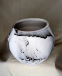 Image 5 of Peacock Feather & Horse Hair Vessel - A