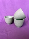 Latte Mug (Grey Speckled + Unglazed)