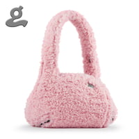 Image 1 of Pink Fur Space-saving Flattenable Bag