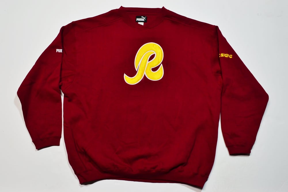 Vintage 2000's Washington Redskins Puma Letterman Crewneck Sweatshirt  Sz.XXL / Sole Food SF