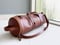 Image of LEATHER BARREL MALLET BAG 