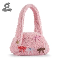Image 2 of Pink Fur Space-saving Flattenable Bag