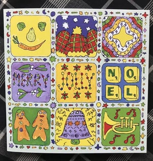 Gingerbread People Merry Jolly Noel Card