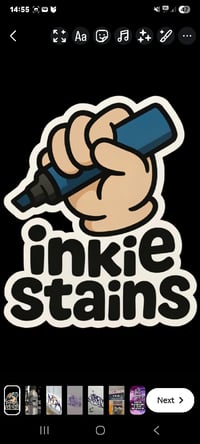 Image 2 of SLAP PACK x 2 ea, Og hand, skully hand, handwritten hello label 