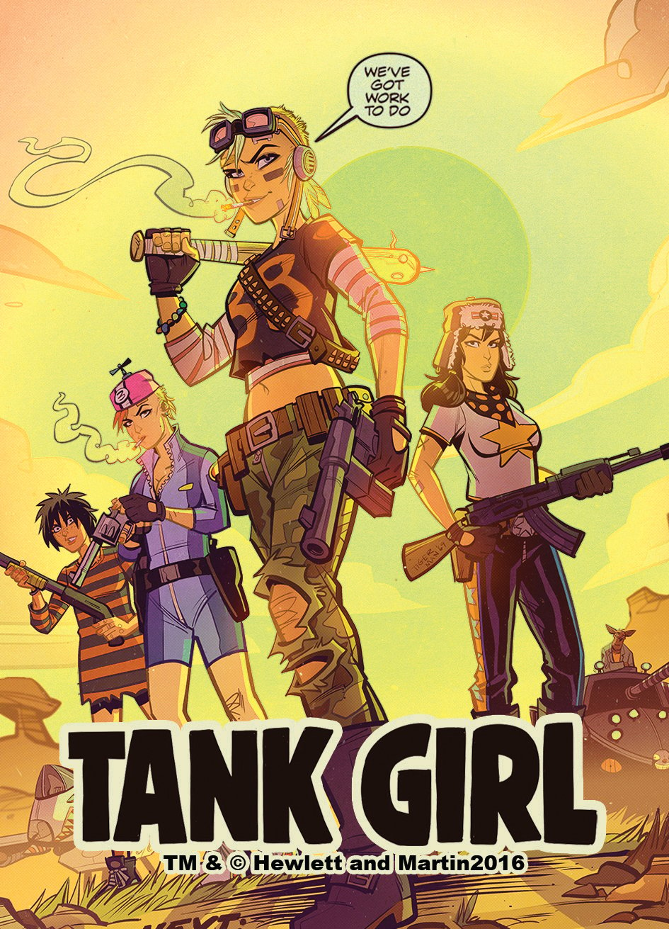 Image of Tank Girl Emergency Poster Magazine - 4th Edition - Hand Signed