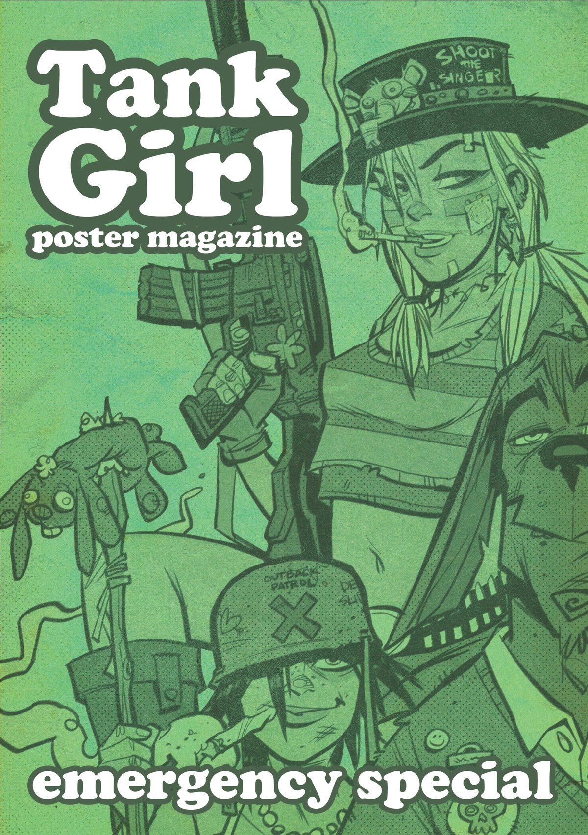 Image of Collector's item - Tank Girl Emergency Poster Magazine - 4th Edition - Hand Signed