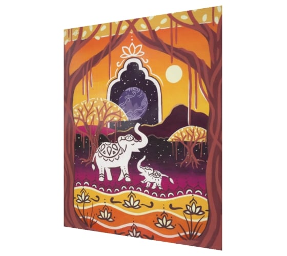 Happy Little Elephants - Print