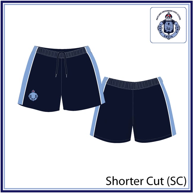 BME - Sport Shorts Shorter Cut (SC) Sky/White Piping $34.65