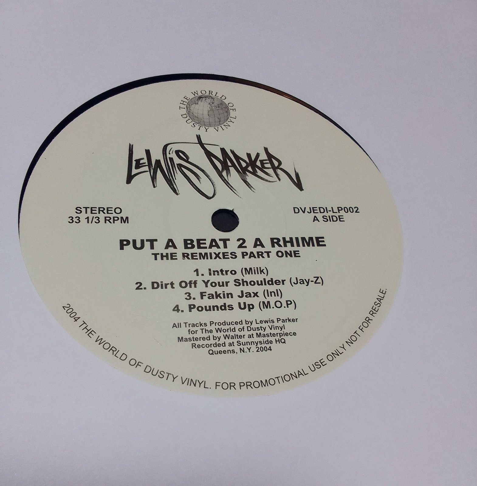 Lewis Parker 'Put a Beat 2 a Rhime' 2XLP | World Of Dusty Vinyl
