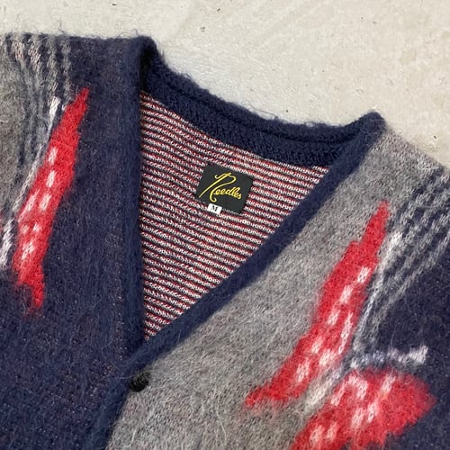 Image of Needles mohair button up cardigan, size medium