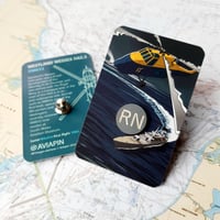 Image 2 of Royal Navy Westland Wessex HAS.3 XM833 pin badge