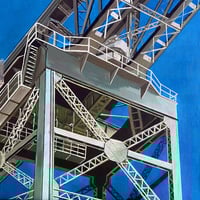 Image 1 of Finneston Crane, Fine Art Print - Blue